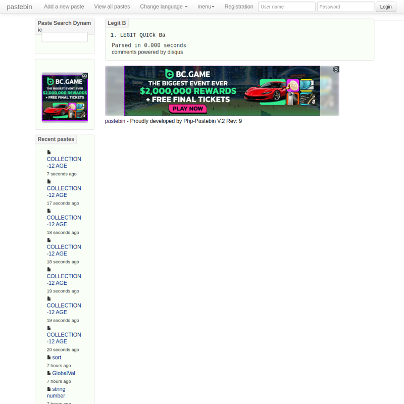  html legit b pastebin