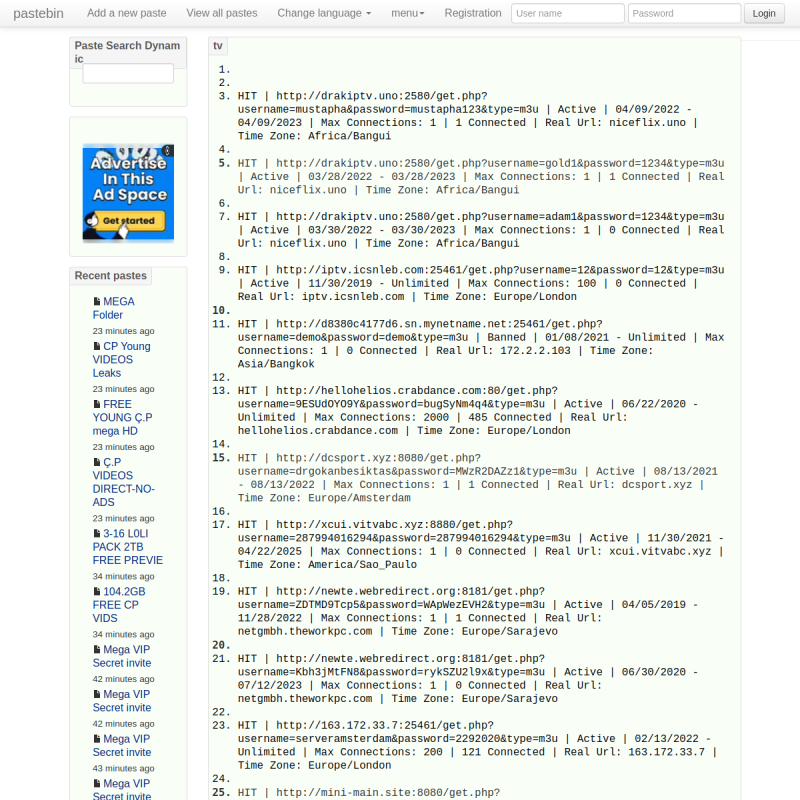 [TEXT] tv - pastebin