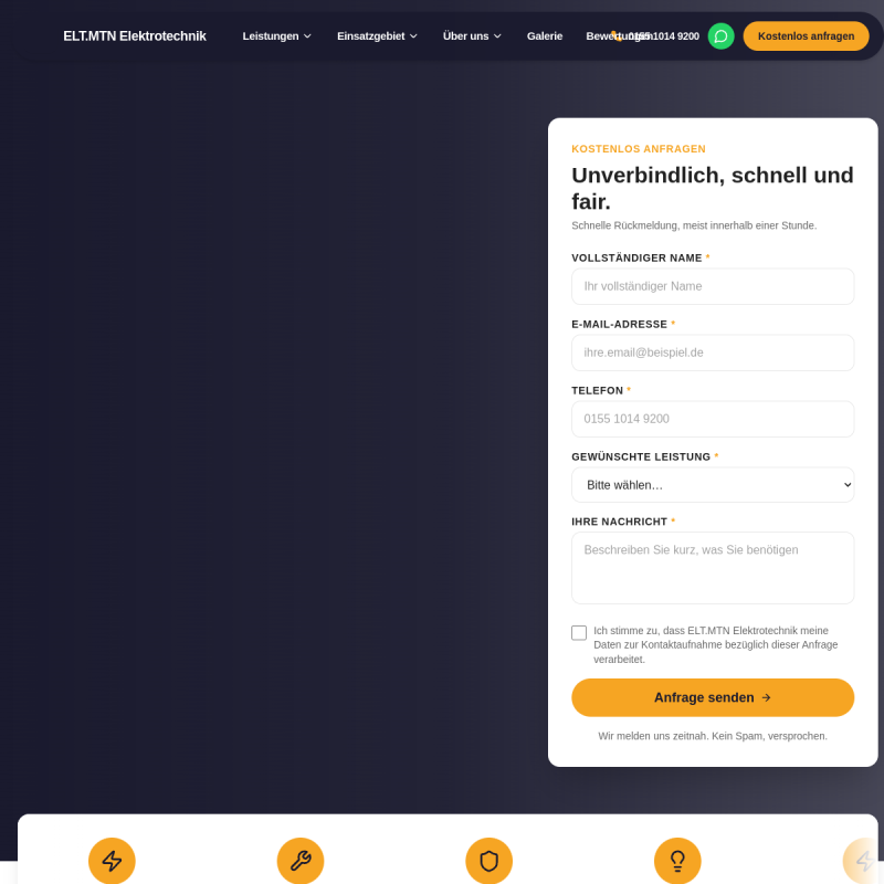 Site ELT.MTN Elektrotechnik