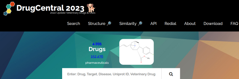 DrugCentral首页