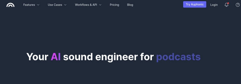 Auphonic 网站截图