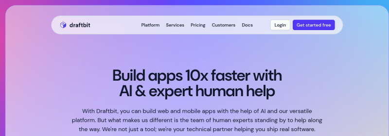 Draftbit 网站截图