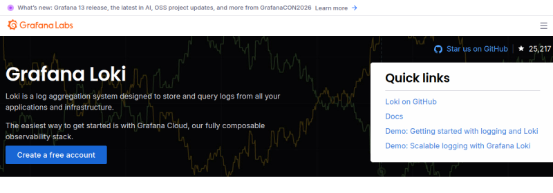 Grafana Loki 网站截图
