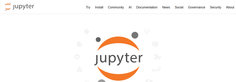 Jupyter 网站截图
