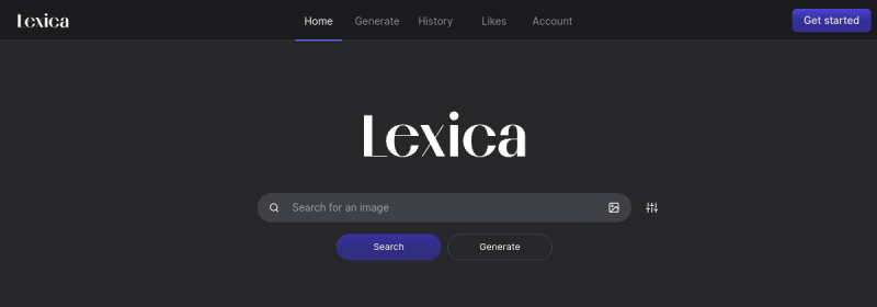 Lexica 网站截图