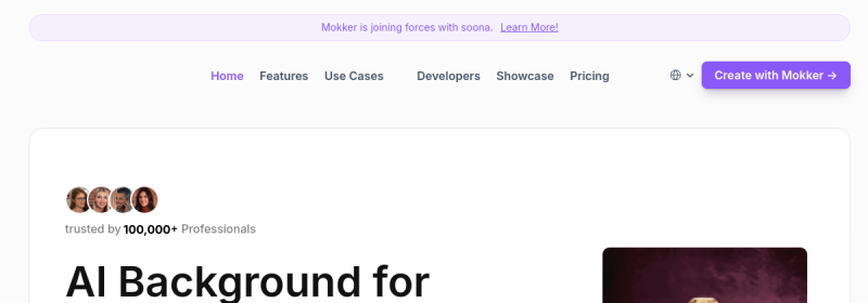 Mokker AI 网站截图