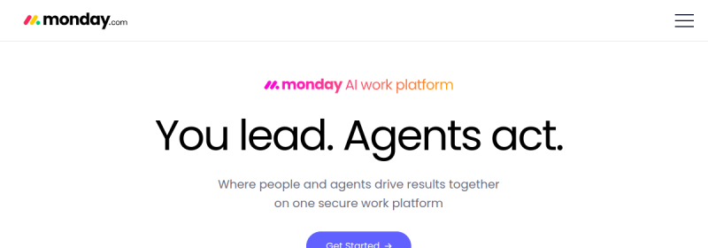 Monday.com 网站截图
