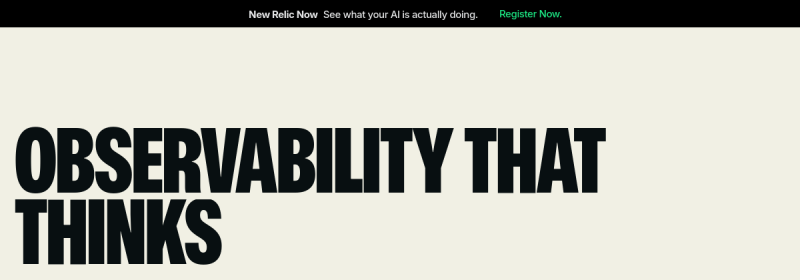 New Relic 网站截图