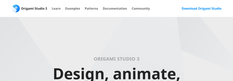 Origami Studio AI 网站截图