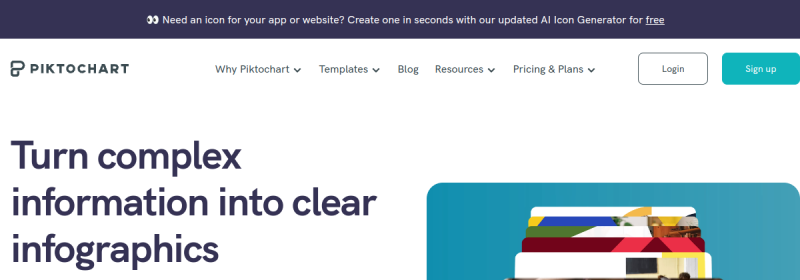 Piktochart 网站截图