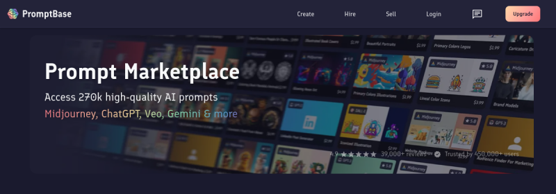 PromptBase 网站截图