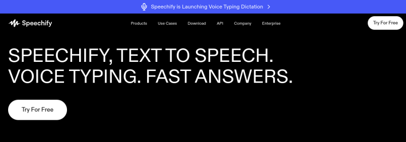 Speechify 网站截图