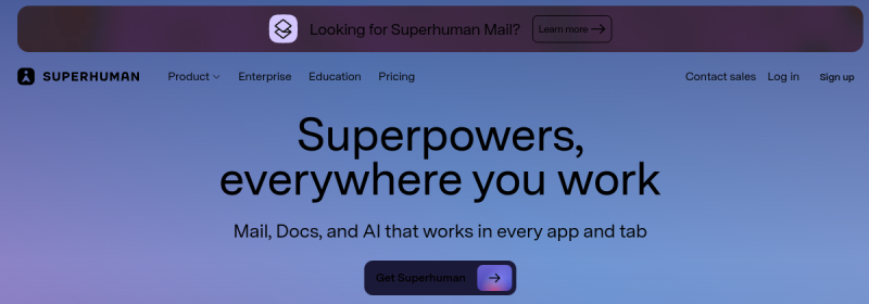 Superhuman 网站截图