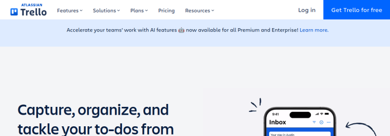Trello 网站截图