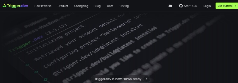 Trigger.dev 网站截图