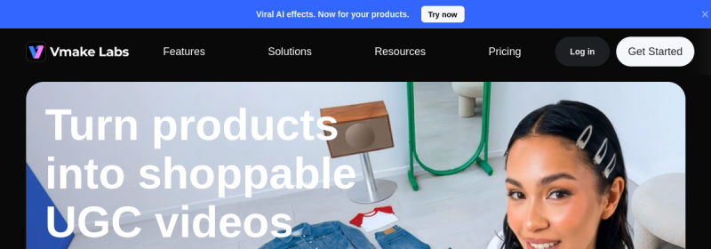Vmake AI 网站截图