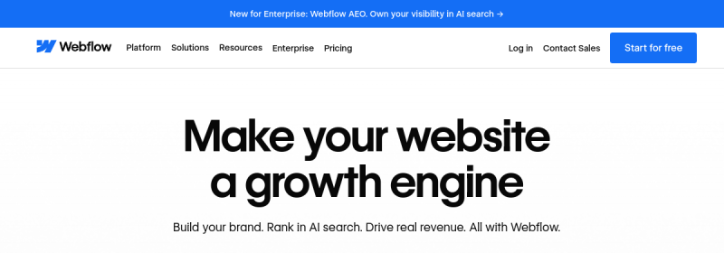 Webflow 网站截图