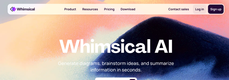 Whimsical AI 网站截图