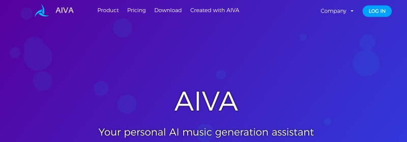 AIVA 网站截图