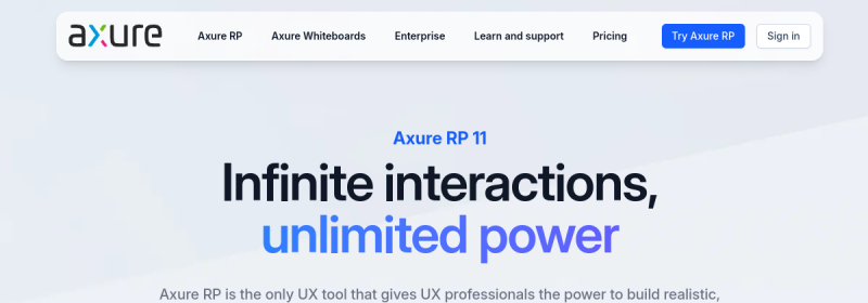 Axure AI 网站截图