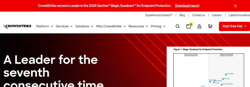 CrowdStrike 网站截图