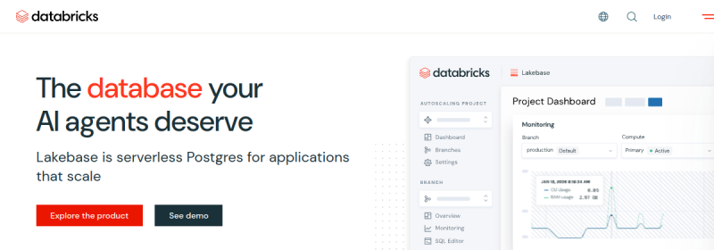 Databricks 网站截图