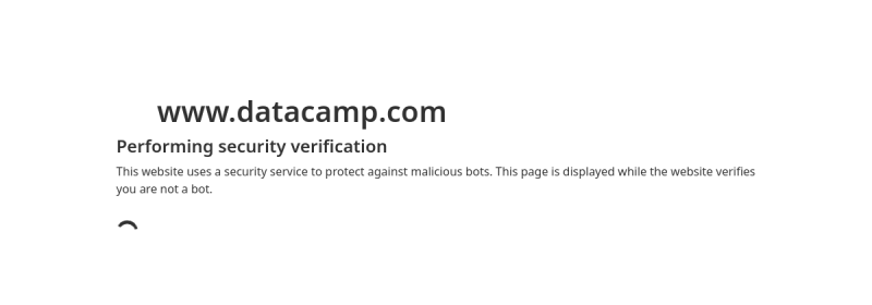DataCamp 网站截图