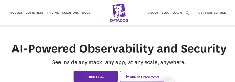 Datadog 网站截图