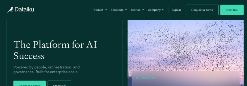 Dataiku 网站截图