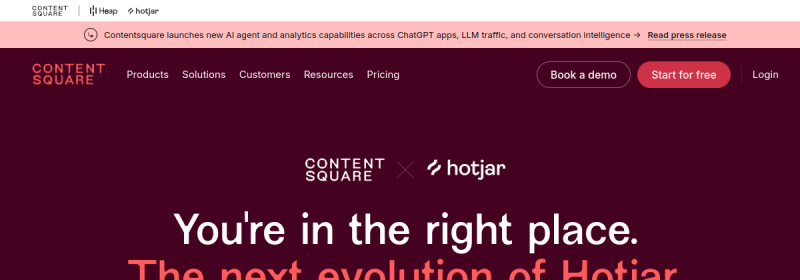 Hotjar 网站截图