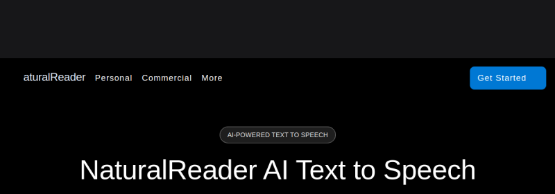 NaturalReader 网站截图