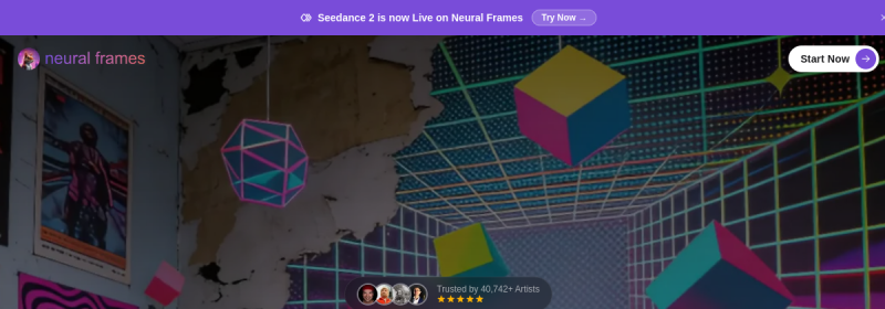 Neural Frames 网站截图