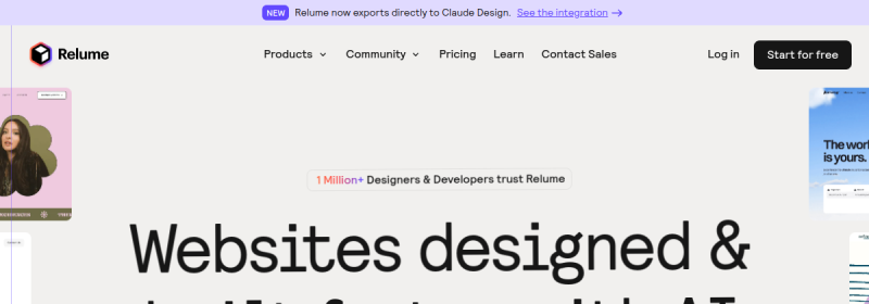 Relume 网站截图