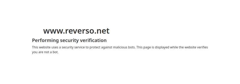 Reverso 网站截图