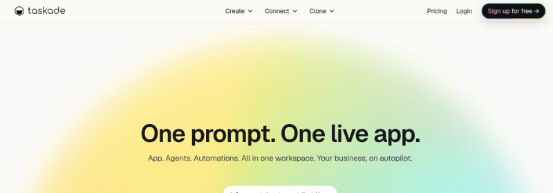 Taskade 网站截图