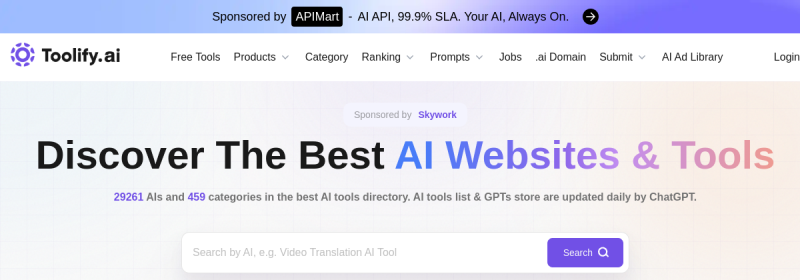 Toolify.ai 网站截图