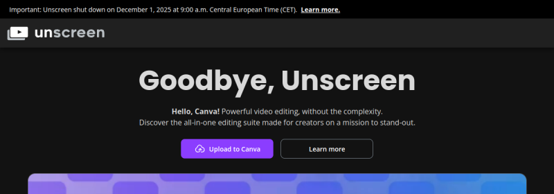 Unscreen 网站截图