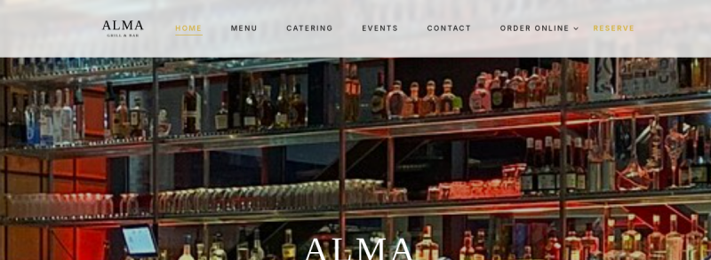 Alma Grill & Bar Website