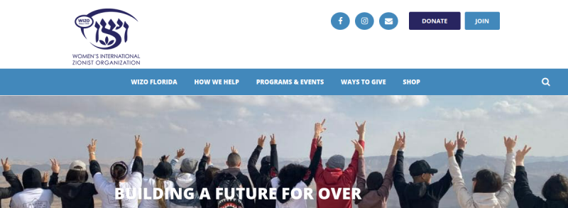 WIZO Florida Website