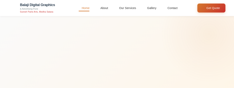 Balaji Digital Graphics Website