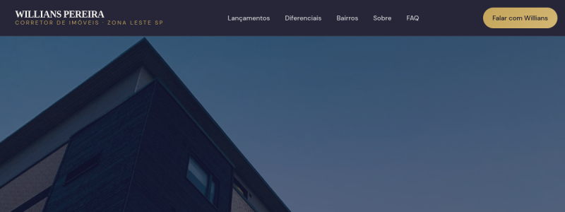 Landing Page Imoveis Willians