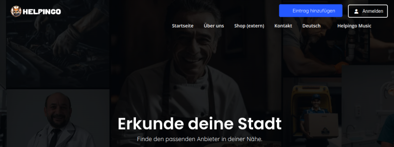 Website Thumbnail: Helpingo