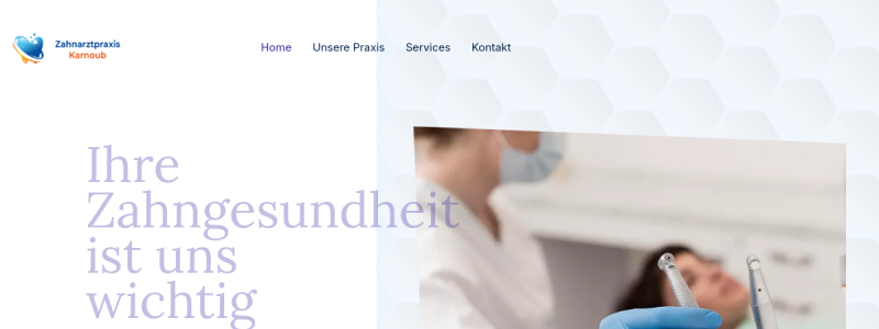 Website Thumbnail: Zahnarztpraxis Karnoub