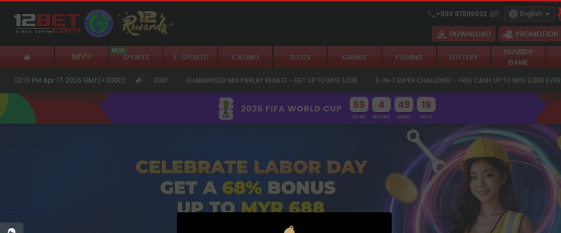 12Bet Casino Homepage