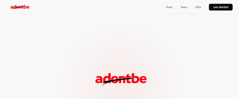 Website screenshot of adontbe.com