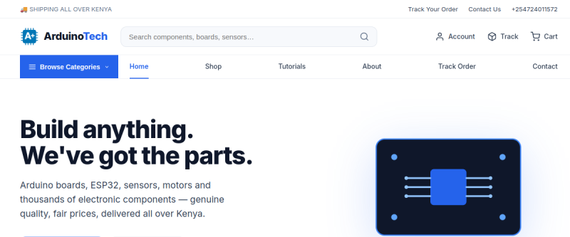 ArduinoTech Kenya — Arduino, Sensors &amp; Electronics Components