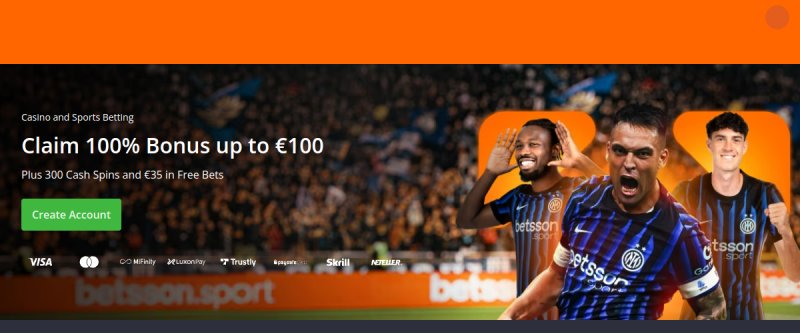Betsson Homepage