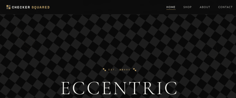 Website screenshot of checkersquared.com