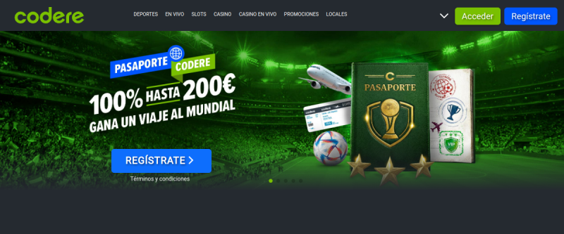 Codere Casino Registration