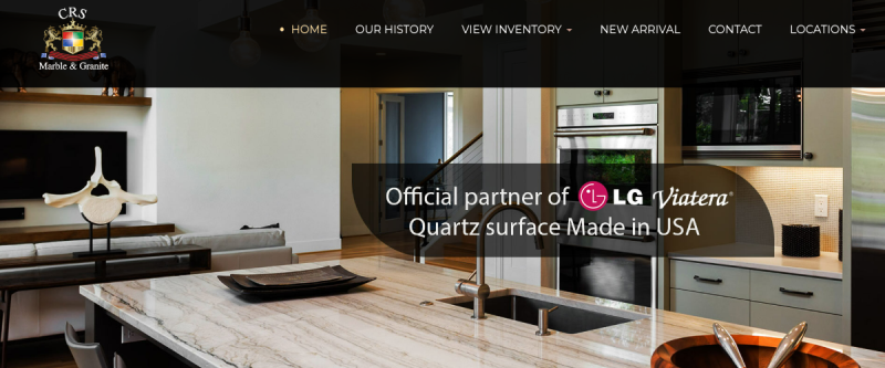 CRS Granite website screenshot